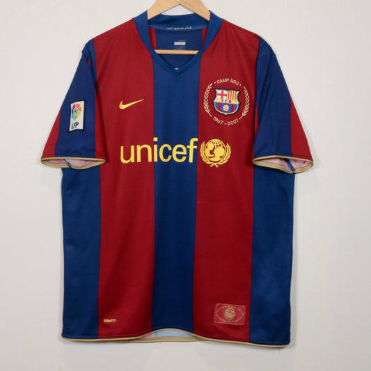 Barcelona 07/08 Home - Lionel Messi - Size L - Authentic Nike