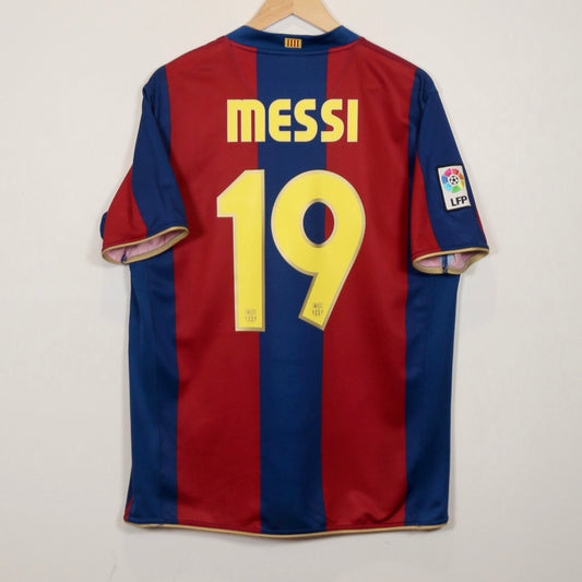 Barcelona 07/08 Home - Lionel Messi - Size L - Authentic Nike