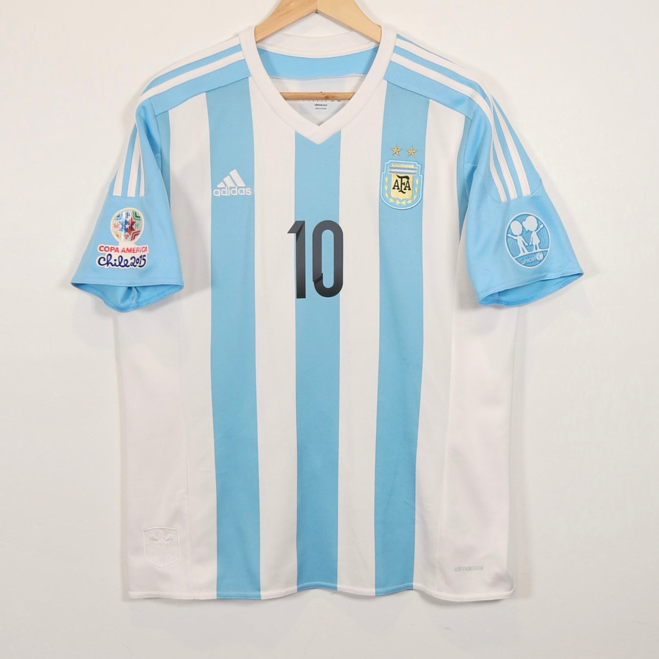 Argentina 2015 Home - Lionel Messi - Size L - Authentic Adidas