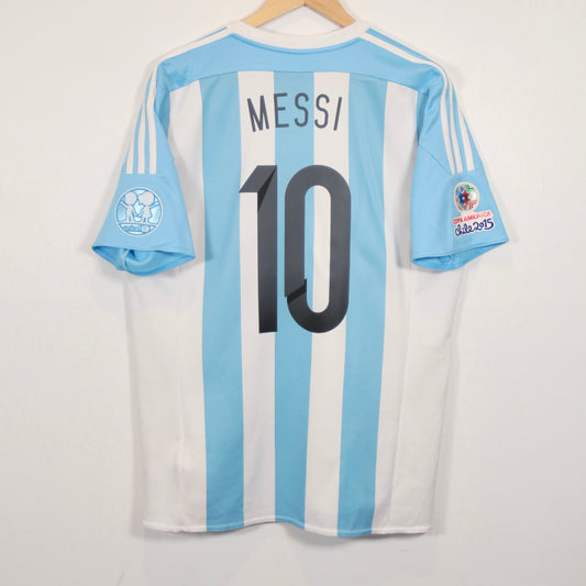 Argentina 2015 Home - Lionel Messi - Size L - Authentic Adidas