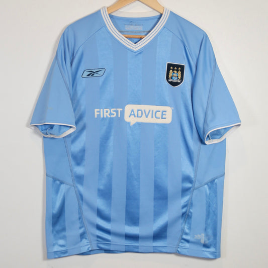 Manchester City 03/04 Home - Nicolas Anelka - Size L - Original Reebok