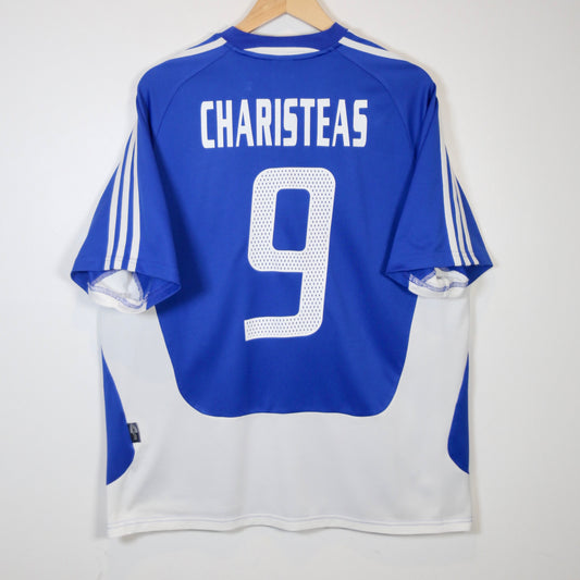 Greece 2004 Home - Angelos Charisteas - Size L - Authentic Adidas