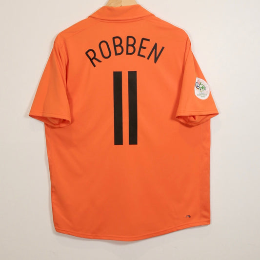 Netherlands 2006 Home - Arjen Robben - Size L - Authentic Nike