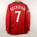 England 2002 Away – Umbro - David Beckham | Size M | Long Sleeve | Reversible
