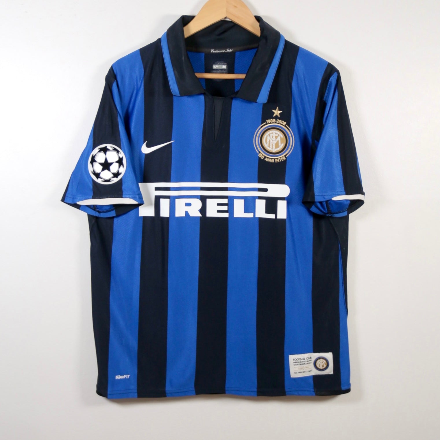 Inter 07/08 Home - Nike - Adriano - Size M