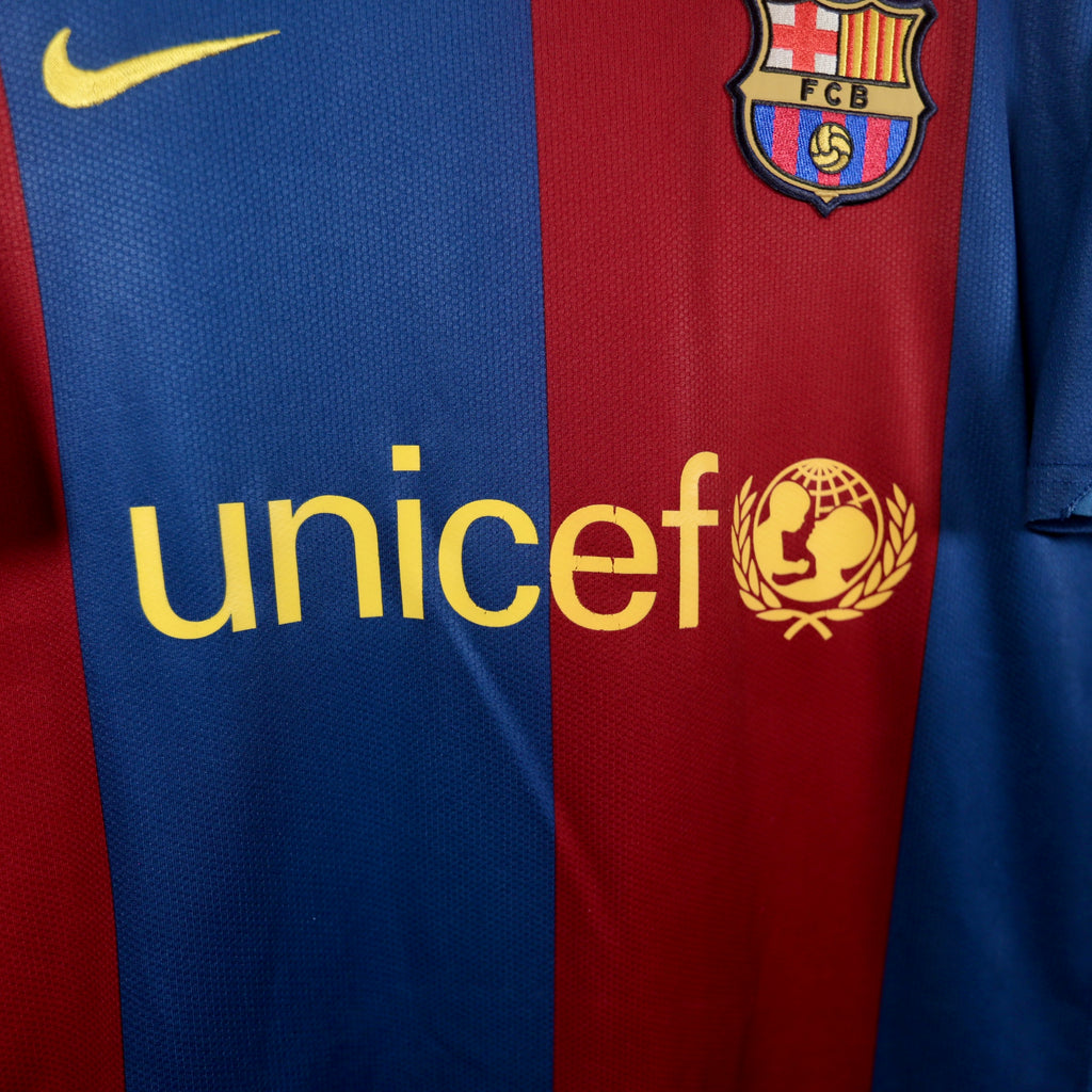 Barcelona 06/07 Home - Nike - Ronaldinho - Size L