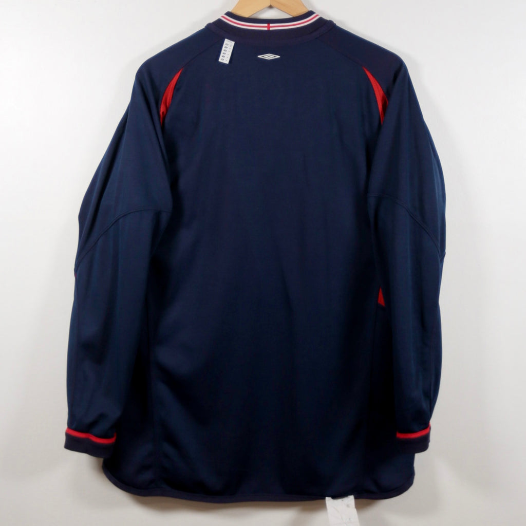 England 2002 Away – Umbro - David Beckham | Size M | Long Sleeve | Reversible
