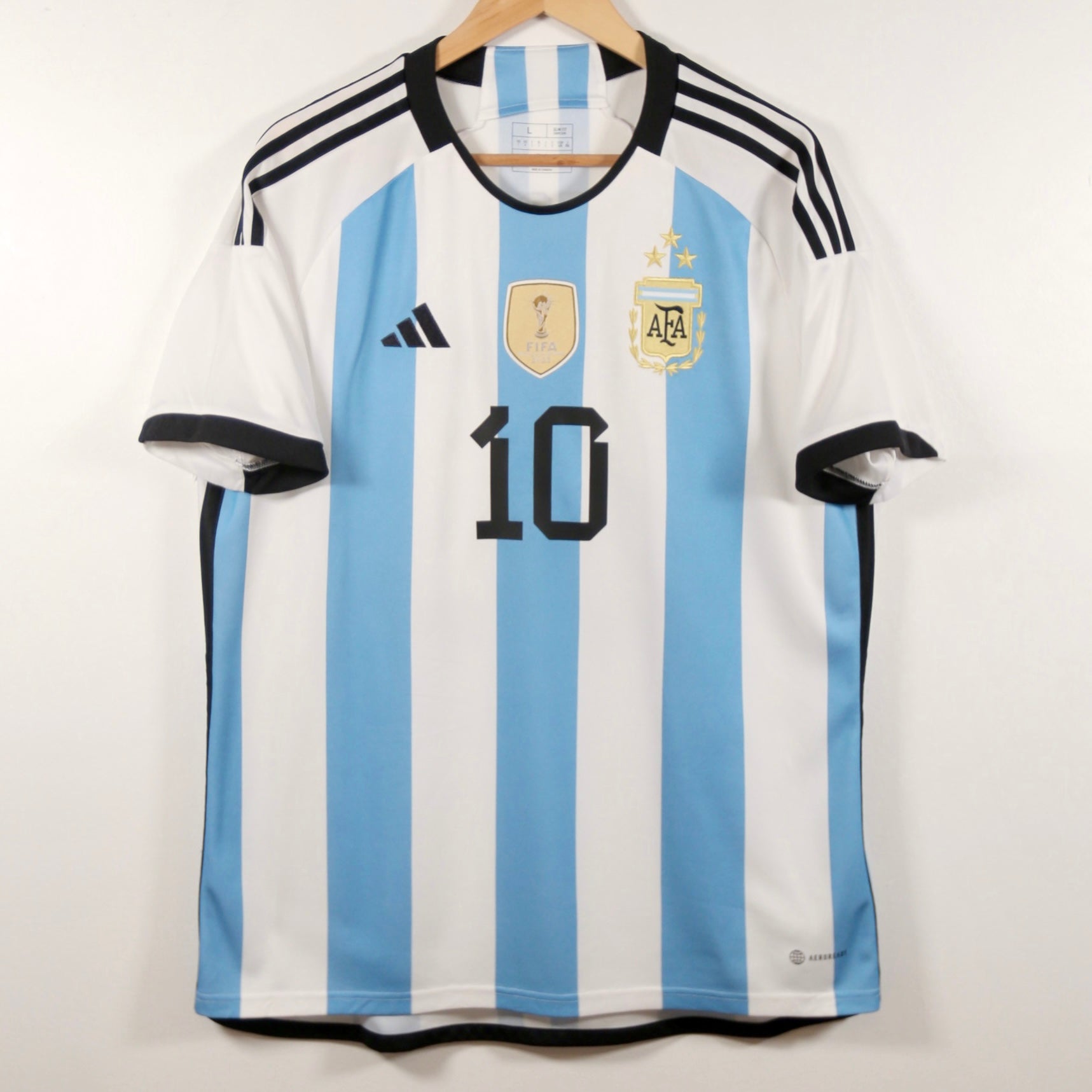 Argentina 2022 Home - Adidas - Lionel Messi - Size L
