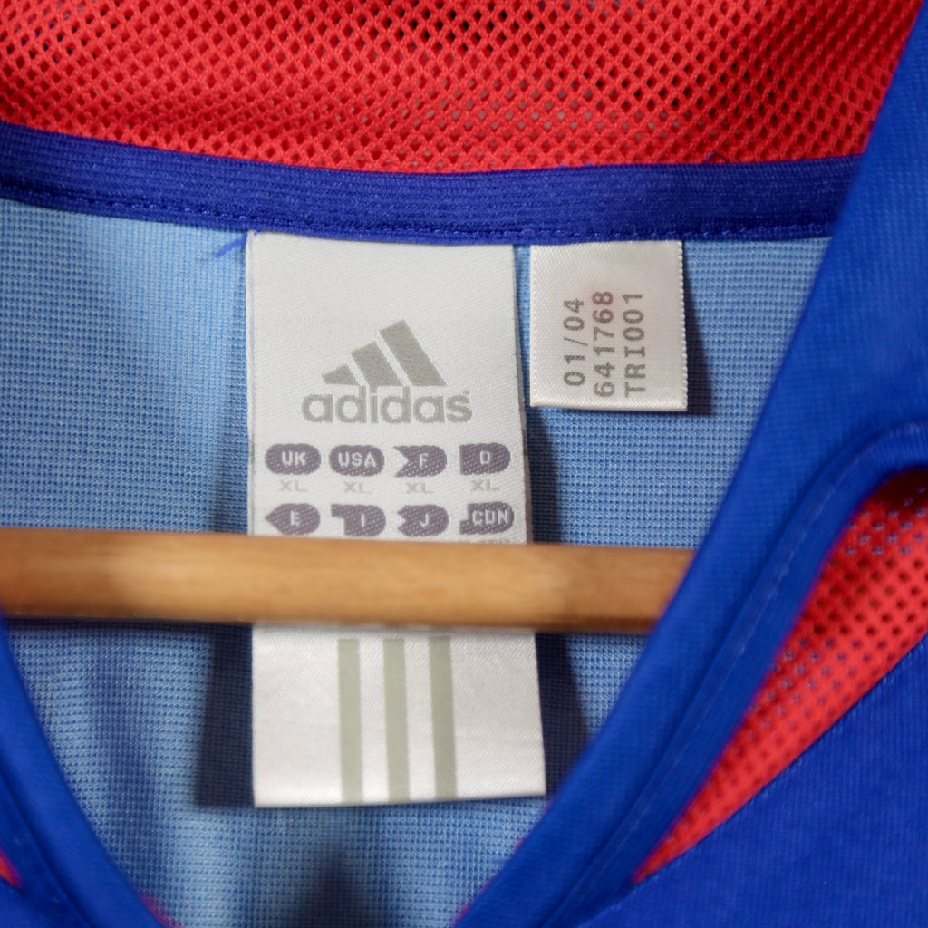 France 2004 Home – Adidas - Zinedine Zidane | Size XL