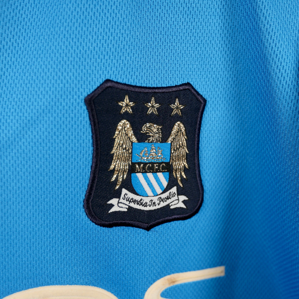 Manchester City 01/02 Home – Le Coq Sportif - Shaun Goater | Size L