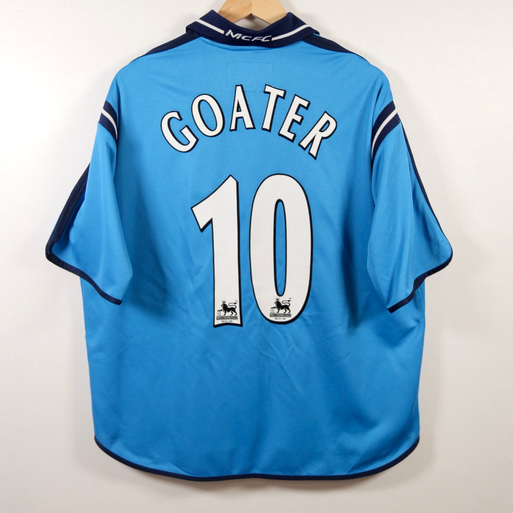 Manchester City 01/02 Home – Le Coq Sportif - Shaun Goater | Size L