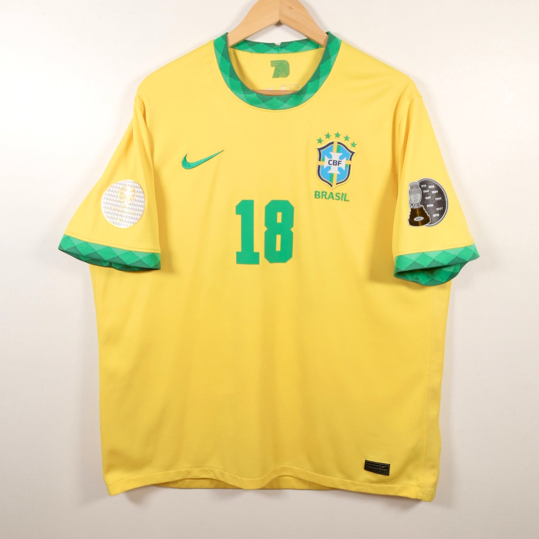 Brazil 2020 Home – Nike - Vini Jr | Size XL