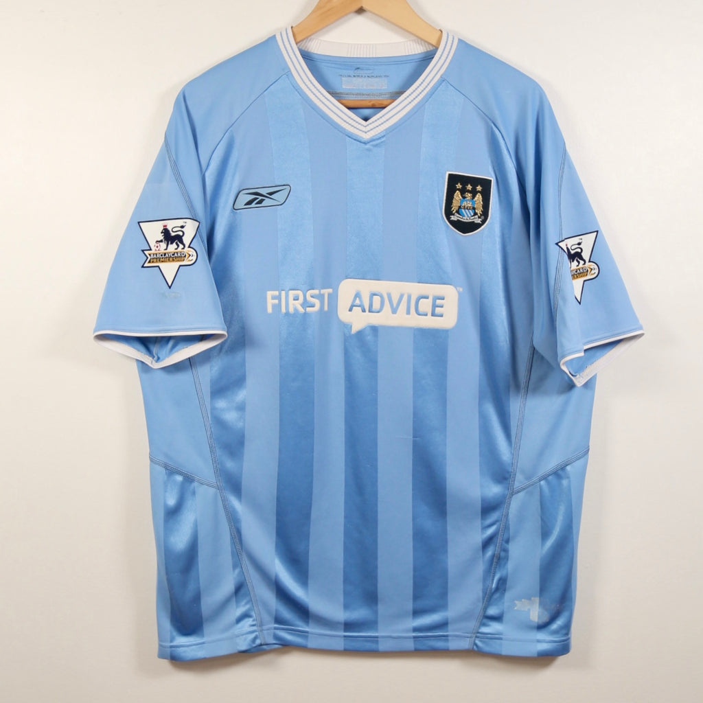 Manchester City 03/04 Home – Reebok - Nicolas Anelka | Size L