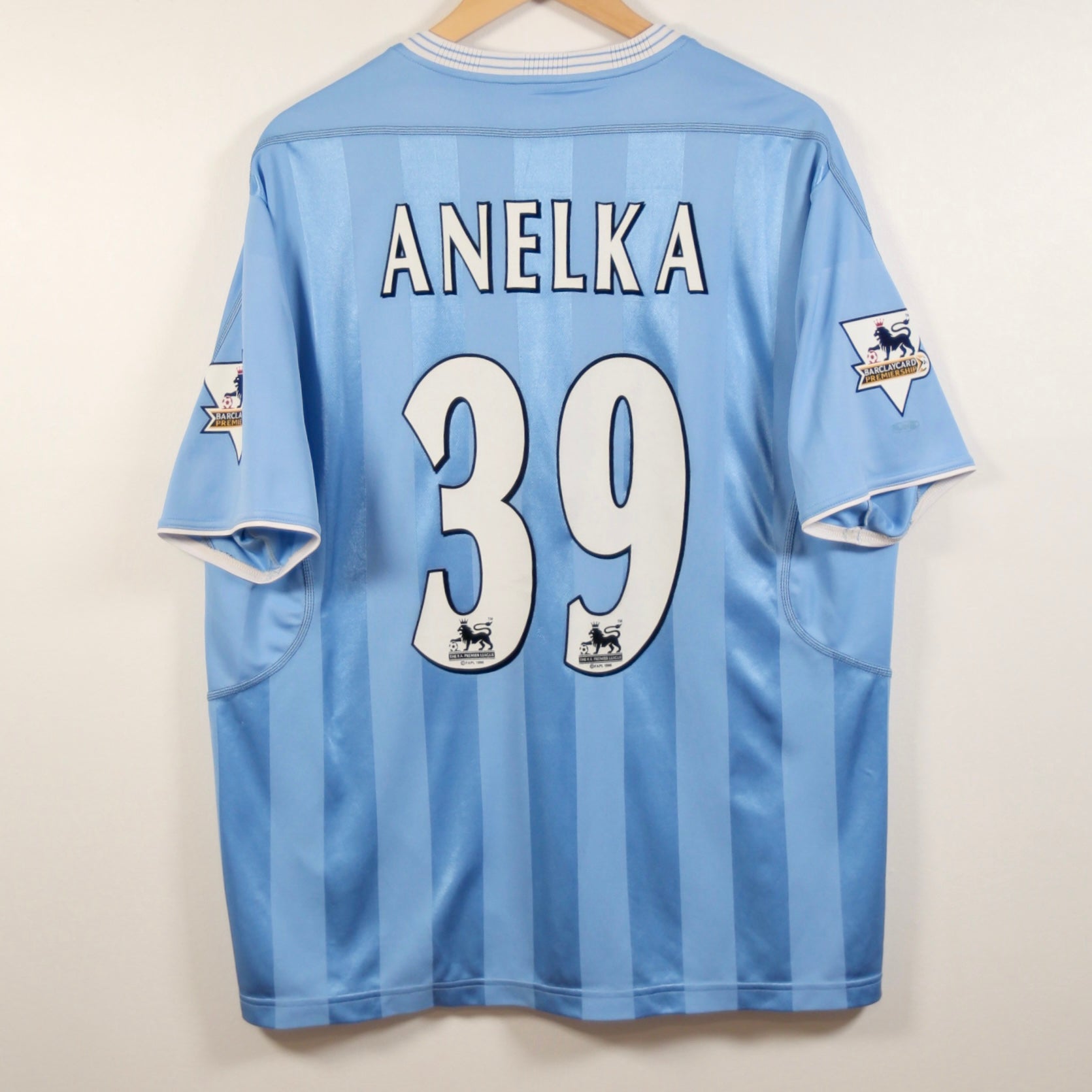 Manchester City 03/04 Home – Reebok - Nicolas Anelka | Size L