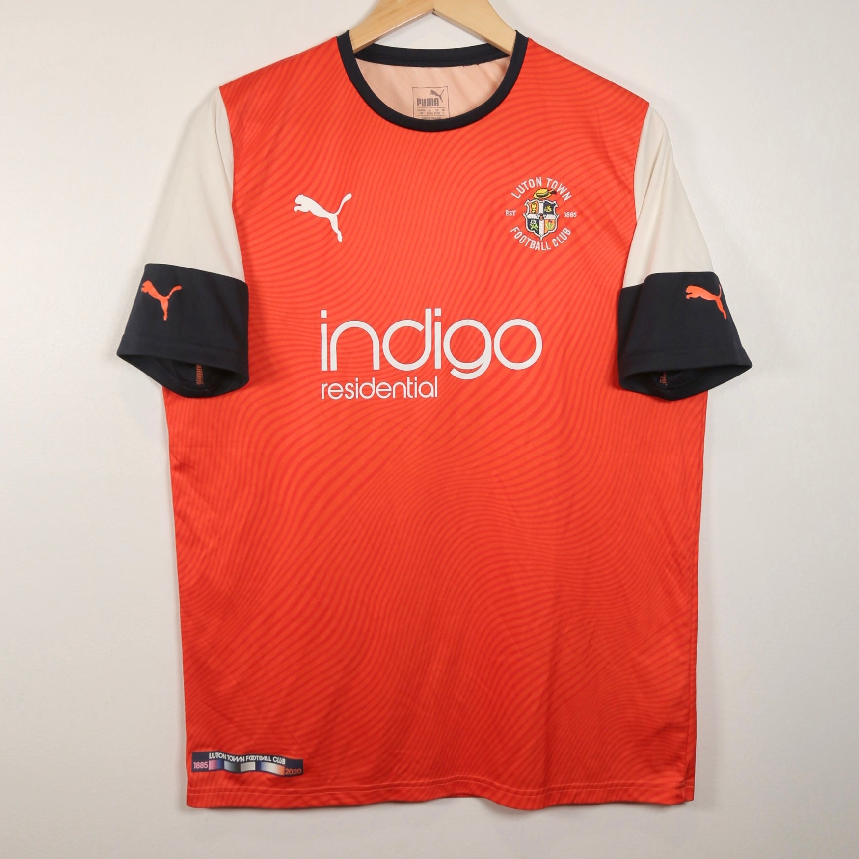 Luton Town 19/20 Home - Size L - Authentic Adidas