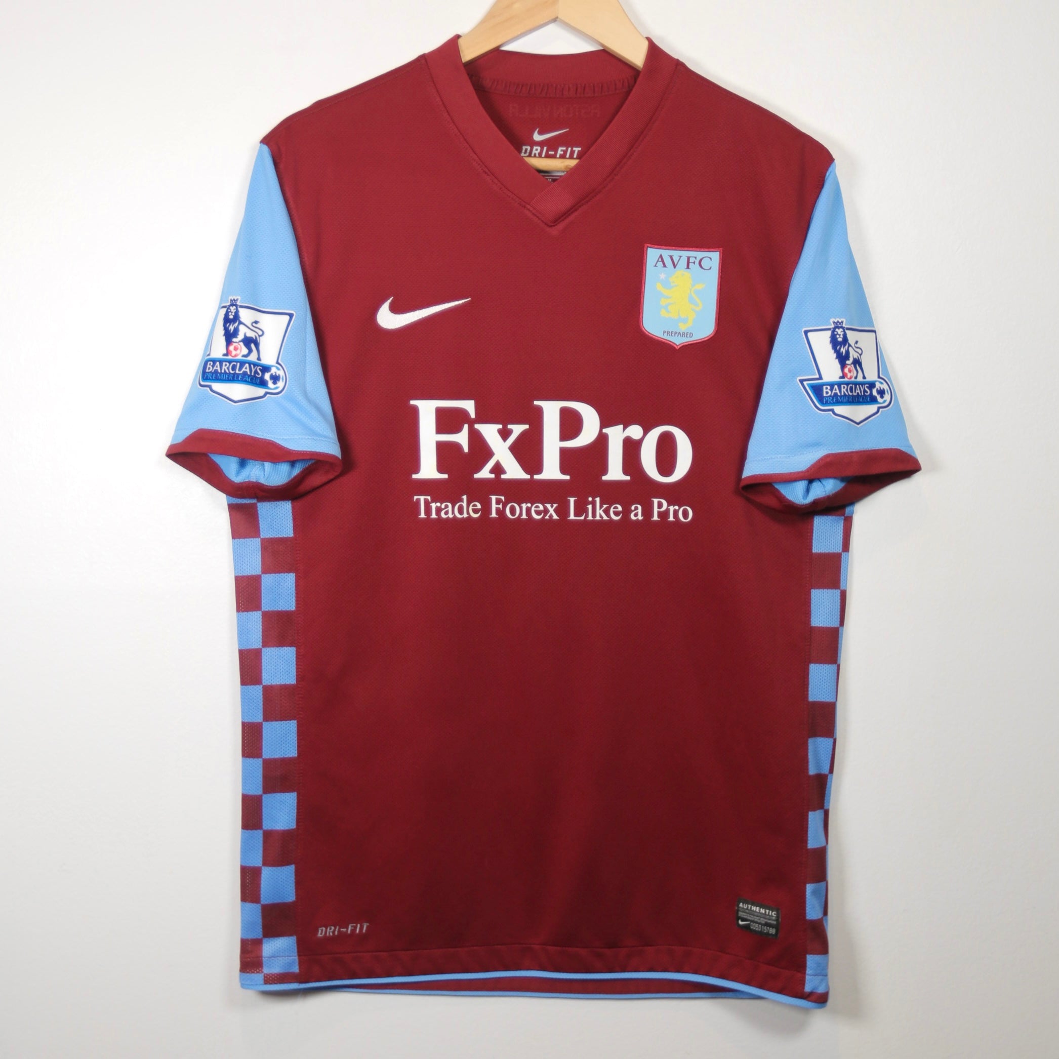 Aston Villa 10/11 Home - Robert Pires - Size M - Authentic Nike