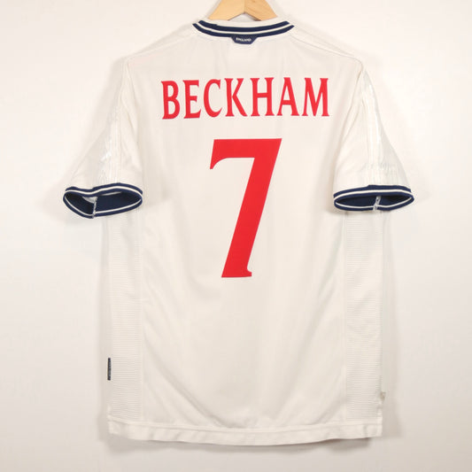 England 2000 Home - David Beckham - Size L - Authentic Umbro