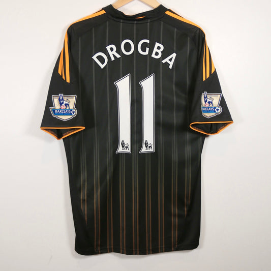 Chelsea 10/11 Away - Didier Drogba - Size L - Authentic Adidas