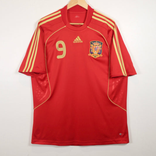 Spain 2008 Home - Fernando Torres - Size L - Authentic Adidas