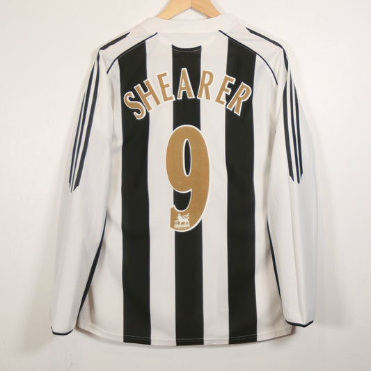 Newcastle 05/06 Home - Alan Shearer - Long Sleeve - Size L - Authentic Adidas