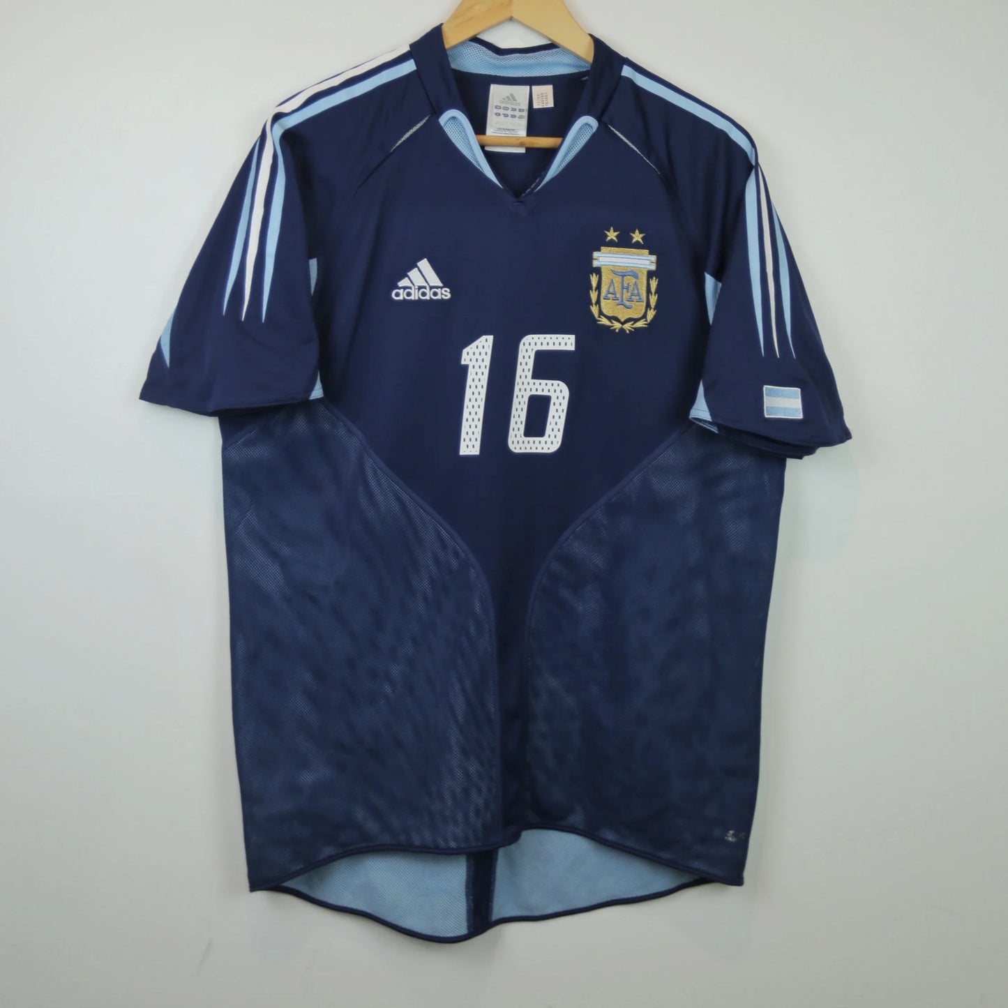 Argentina 2004 Away - Aimar - Size M - Authentic Adidas