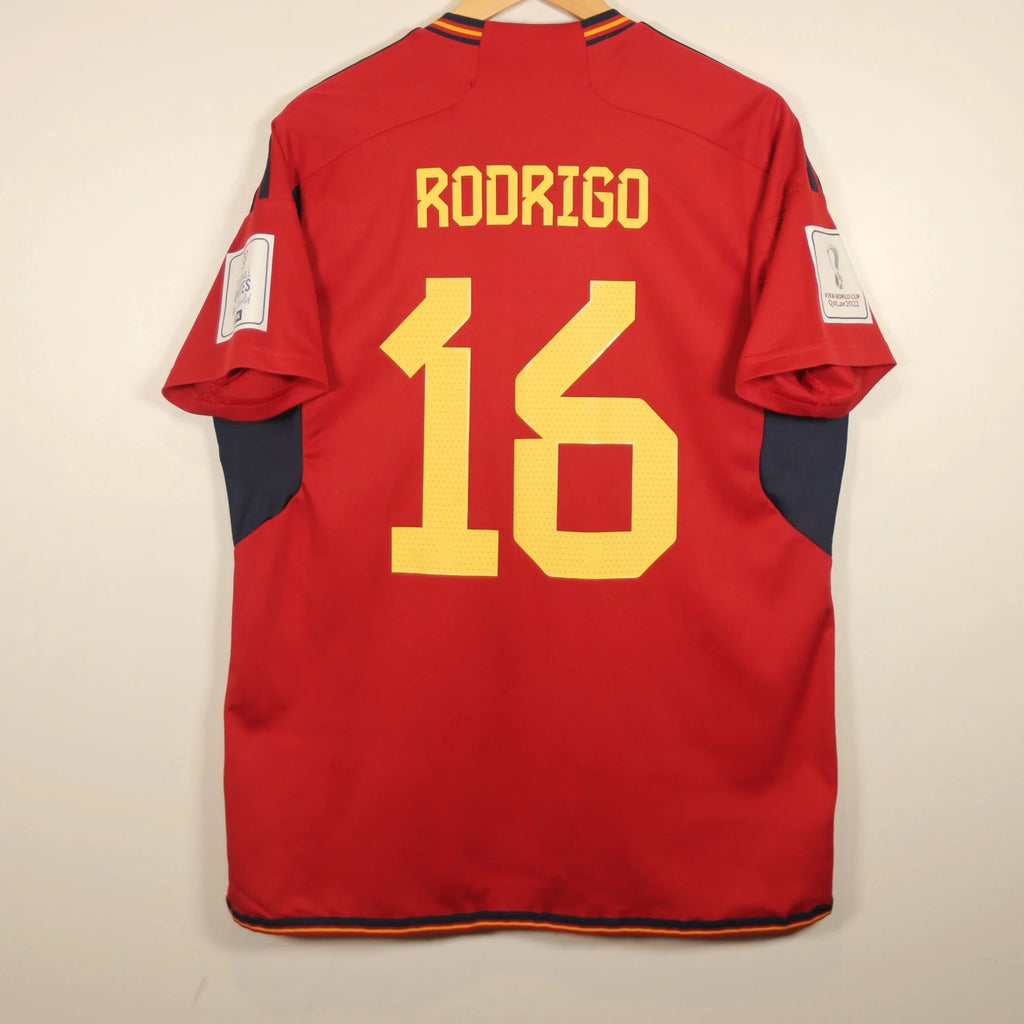 Spain 2022 Home - Rodri - Size XL - Authentic Adidas