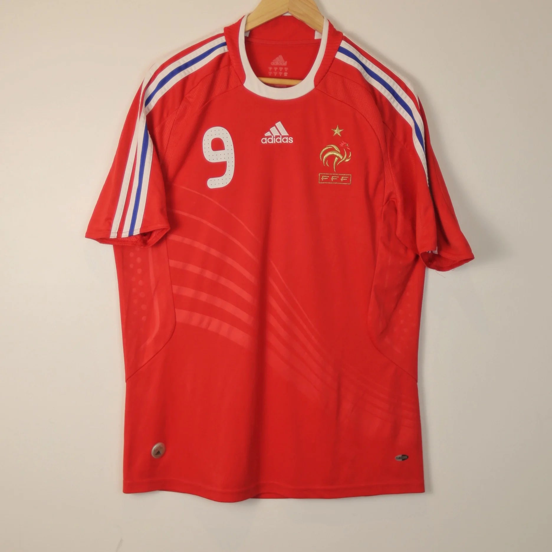 France 2008 Away - Karim Benzema - Size M - Authentic Adidas