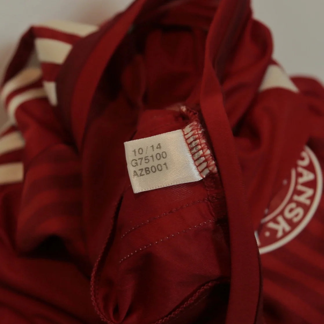 Denmark 2014 Home - Player Version - Size 8 (Fits like M) - Authentic Adidas