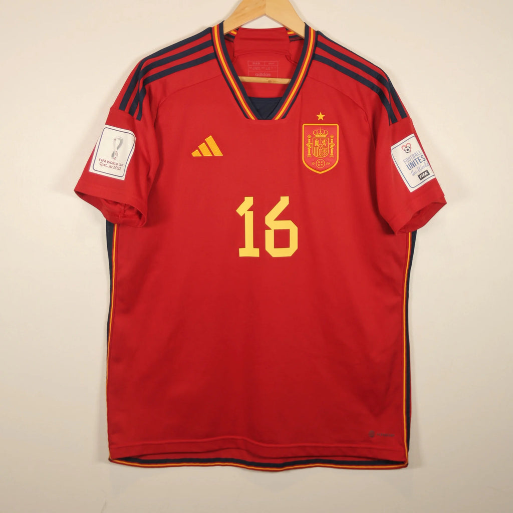 Spain 2022 Home - Rodri - Size XL - Authentic Adidas