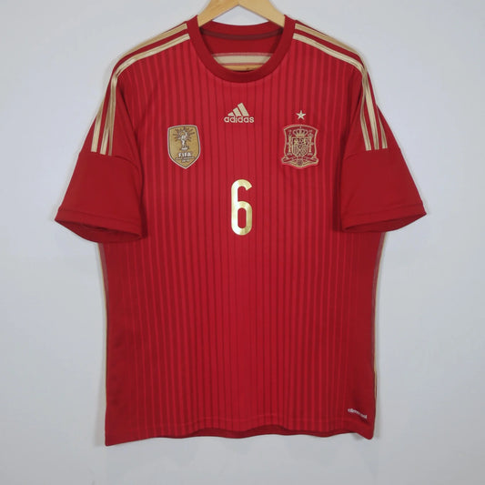 Spain 2014 Home - Andres Iniesta  - Size L - Authentic Adidas