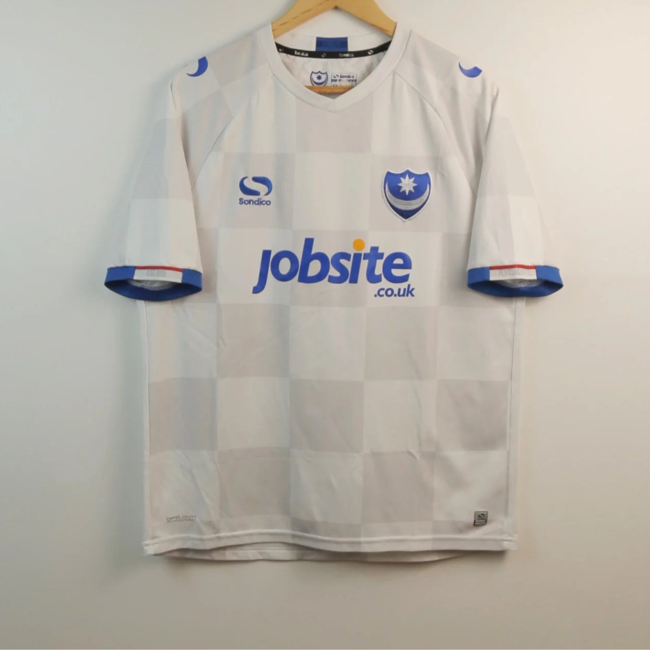 Portsmouth 17/18 Away - Size Men L - Authentic Sondico